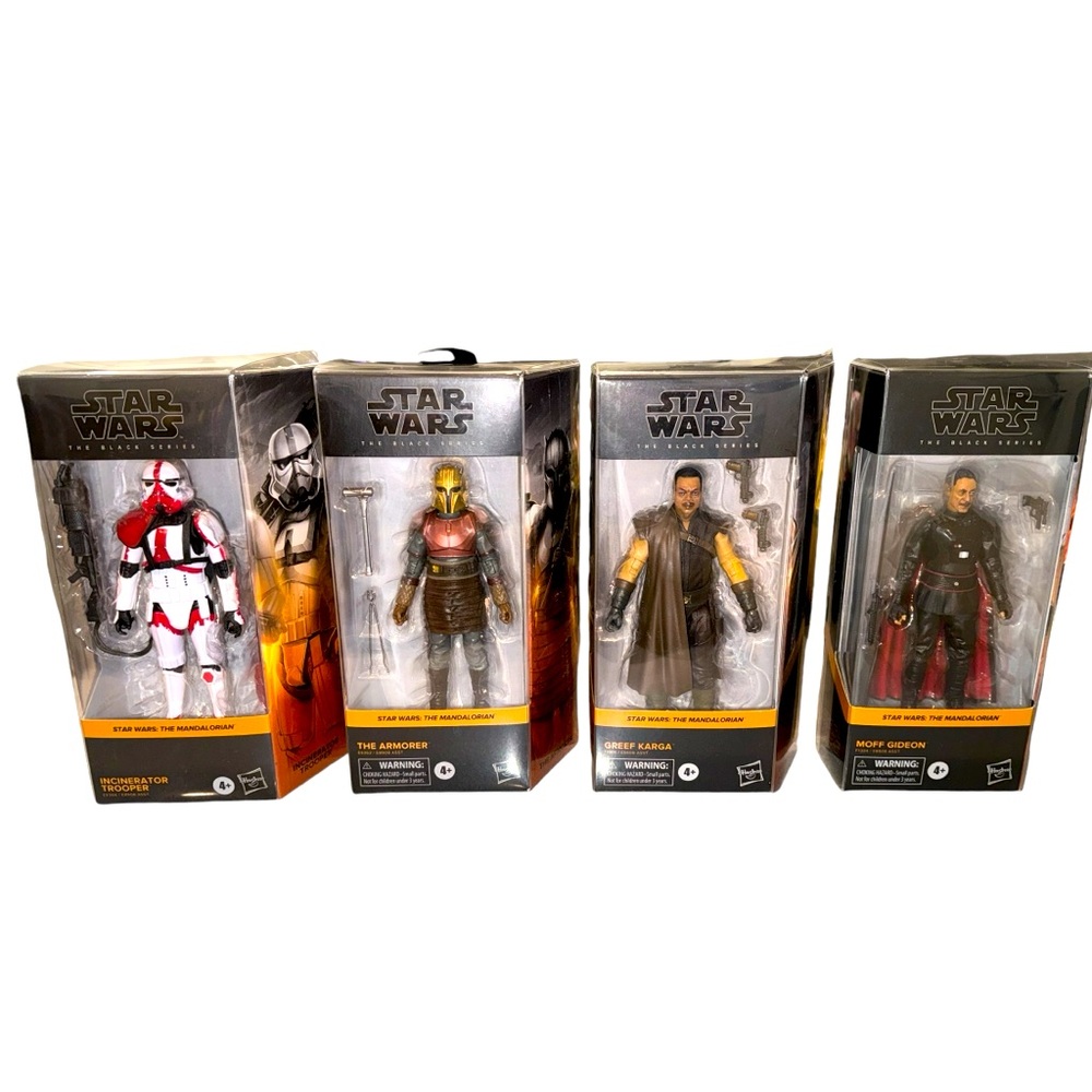 Lot Of 4 Star Wars The Mandalorian Cobb Vanth Ahsoka Tano Client Death Watch